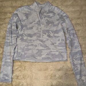 Lululemon White Camo Quarter Zip